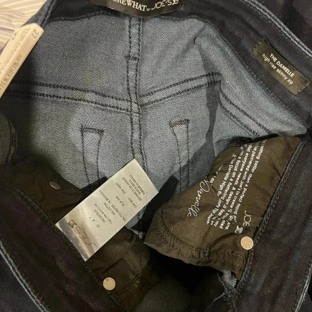 JOES JEANS x WEWOREWHAT NWT Danielle High Rise Slit Ankle Skinny Jeans Stretch - Picture 11 of 11